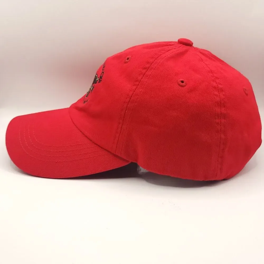 Marine Barracks Washington DC Hat Mens Adjustable Strapback Red Baseball Cap EUC